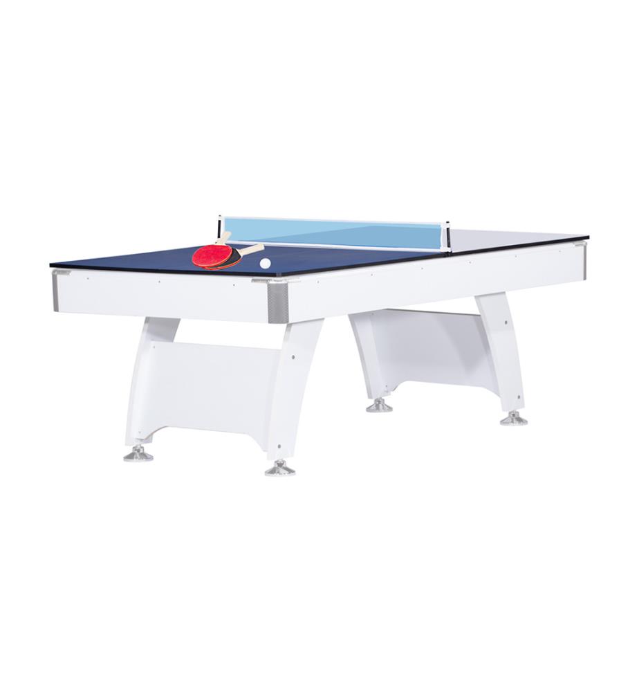 2in1 Esstisch Tischtennisplatte Fur Billardtisch 213 X 122 Cm Blau Und Weiss Multifunktions Platten Accessoires De Faugeres Home