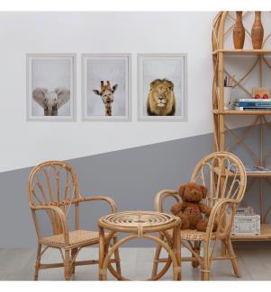 3er Set Gerahmte Bilder Wild Animals 40 X 30 Cm Wanddekorationen Little Nice Things Little Nice Things Kids