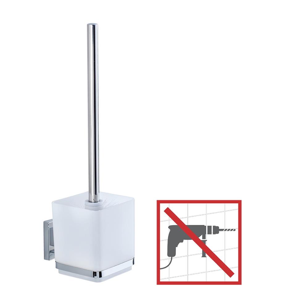 Vacuum Loc Wc Garnitur Quadro Edelstahl Befestigen Ohne Bohren