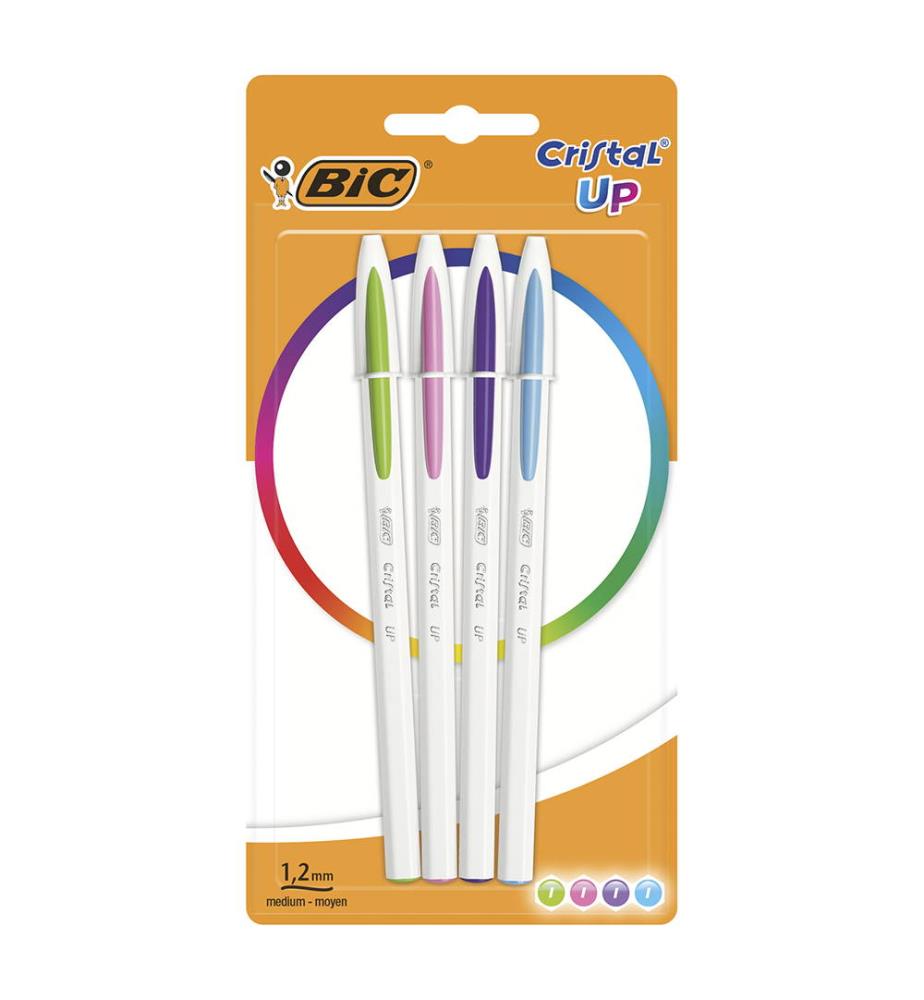 4er Stiftset Cristal Up Multicolor Stifte Bic Home Living
