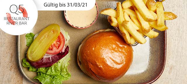 3-Gang-Menü mit Burger