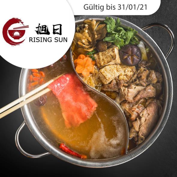 Chinesisches Hot-Pot-Menü