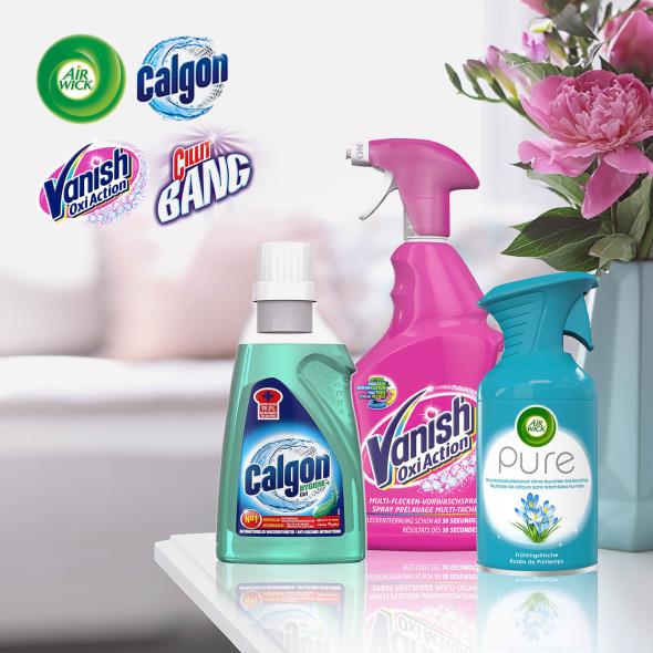 Air Wick, Calgon, Woolite