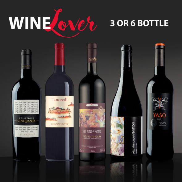 WineLover Selection - 3 or 6 Bottles