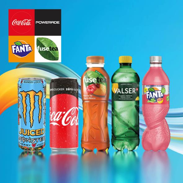 Cola - Fanta - Fusetea - Valser - Monster
