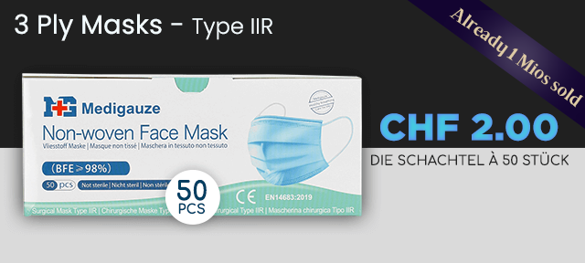 3-LAGIGE MASKEN TYP IIR - Black Friday Angebot