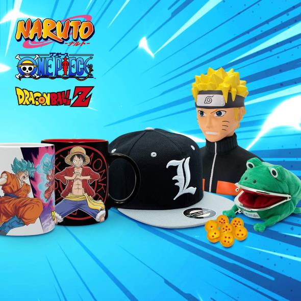Naruto, One Piece, Dragon Ball Z