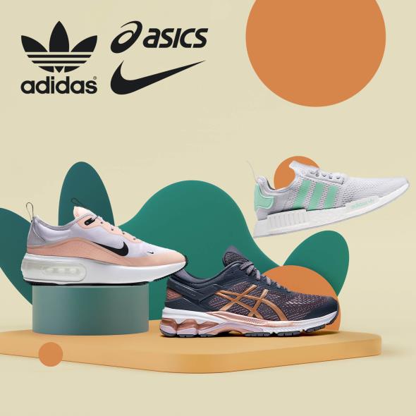 Adidas, Nike, Asics