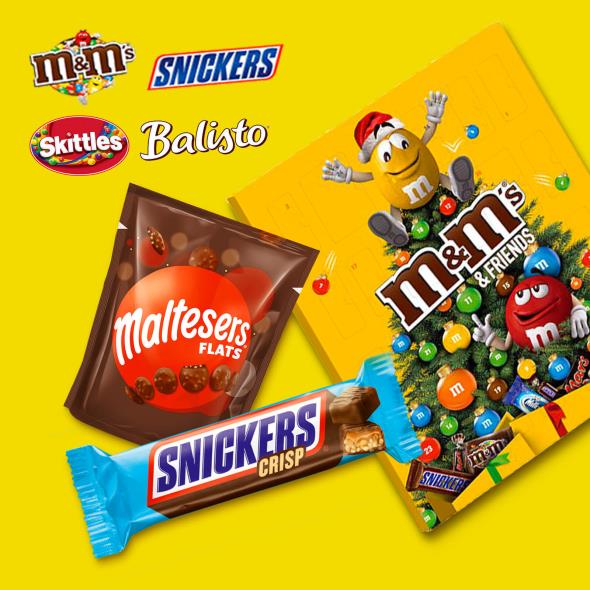 M&M's, Snickers, Skittles, Balisto & more
