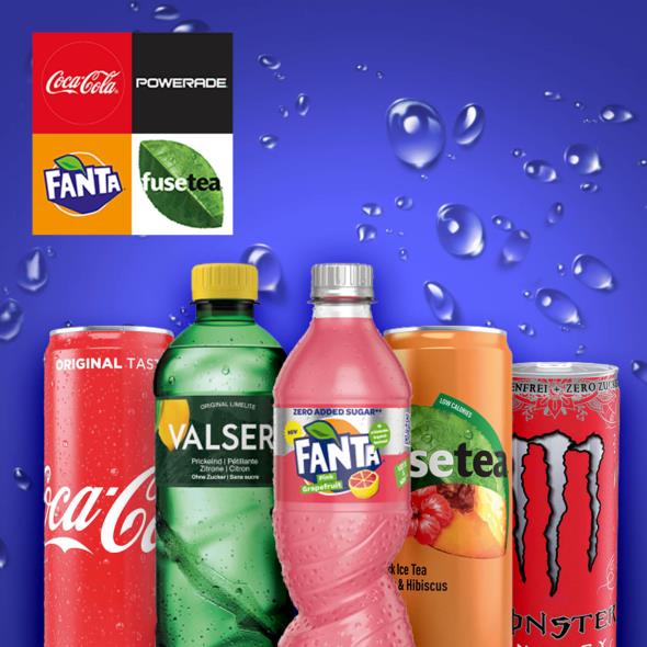 Cola - Fanta - Fusetea - Valser - Monster