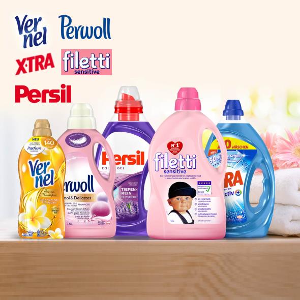 Perwoll, Filetti, Xtra, Vernel & Persil