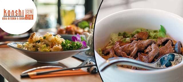 Asiatisches Wok-Menü nach Wahl