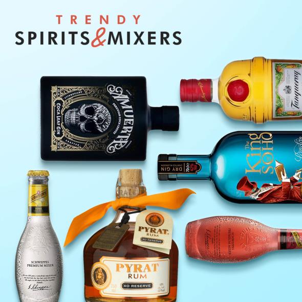 Trendy Spirits & Mixers