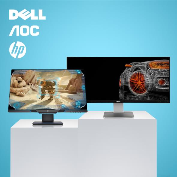 Dell, HP & AOC