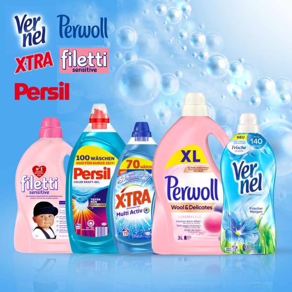Vernel, Perwoll,X-Tra, Filetti & Persil