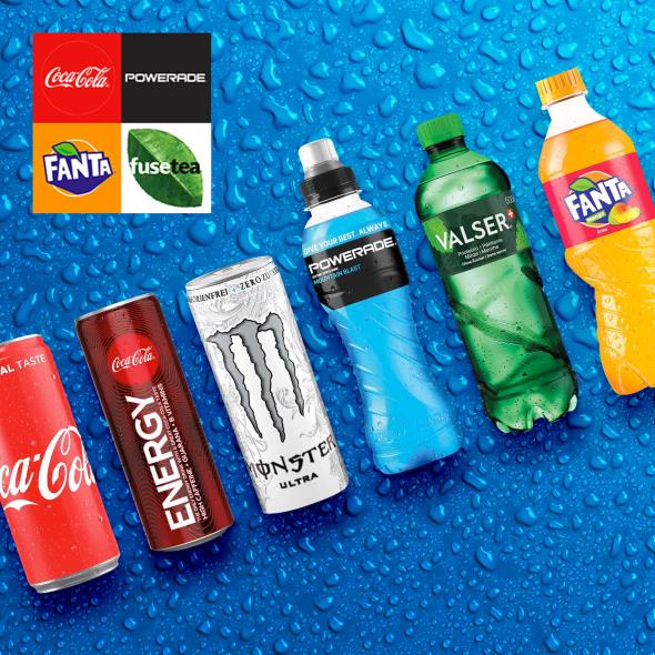 Cola - Fanta - Fusetea - Valser - Monster
