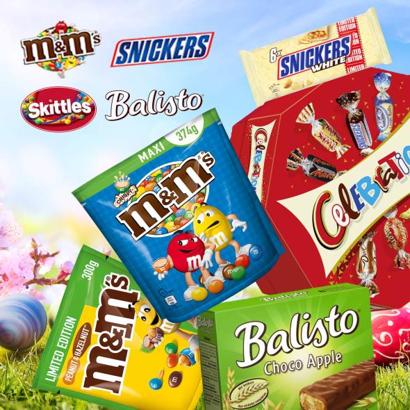 M&M'S, Snickers, Skittles, Balisto & more