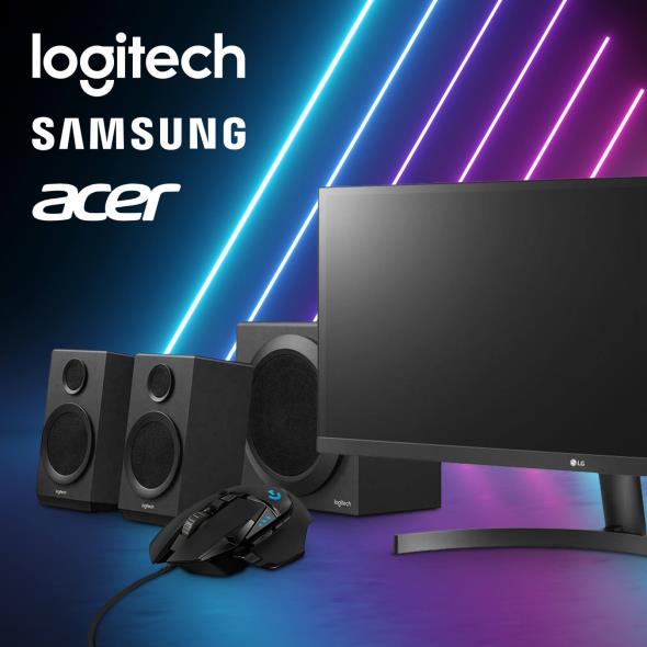 Logitech, Samsung, Acer