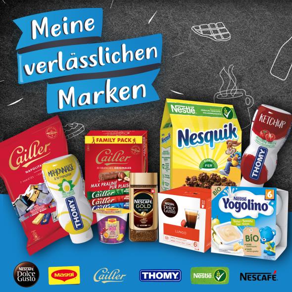 Maggi, Cailler, Thomy, Nestlé Bio, Dolce Gusto & Nescafé