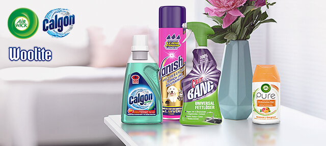 Air Wick, Calgon, Woolite