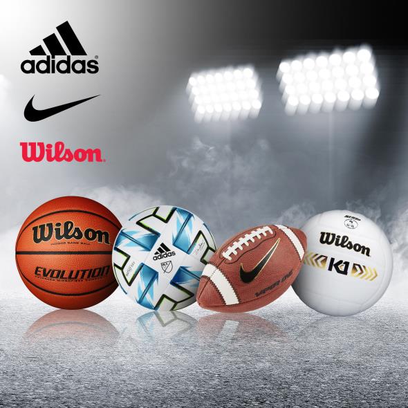 Adidas, Nike, Wilson