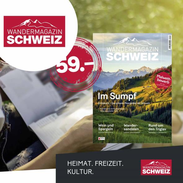 Abonnement Wandermagazin SCHWEIZ