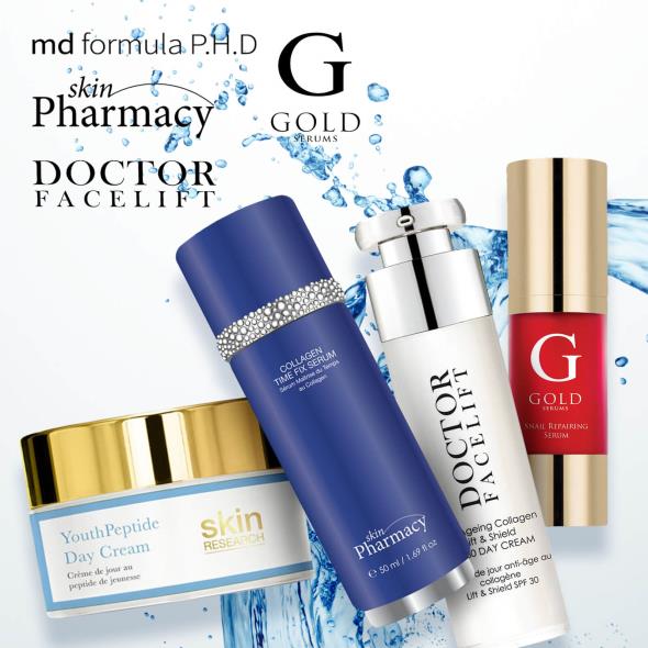 Skin Pharmacy, Dr Facelift, Gold Serums, Md Formula P.H.D.