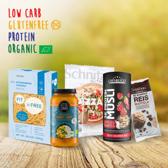 Low Carb, Glutenfree, Protein & Bio