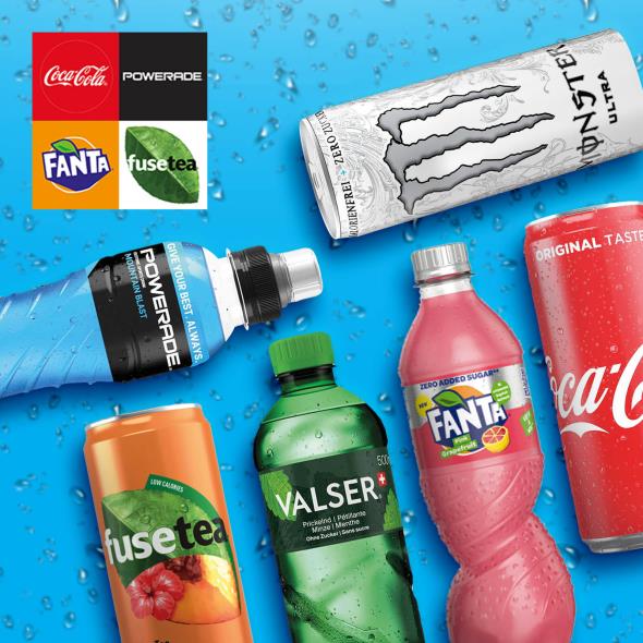 Cola - Fanta - Fusetea - Valser - Monster