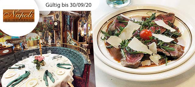 3-Gang-Menü mit Tagliata di manzo 