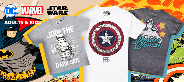 DC, Marvel, Star Wars