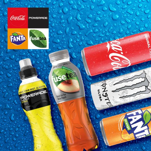 Cola - Fanta - Fusetea - Valser - Monster