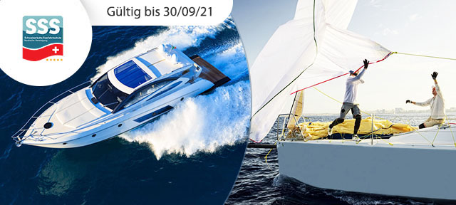 Segel- oder Motorboot-Stunden