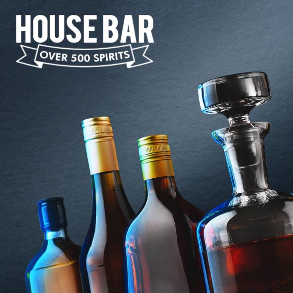 House Bar over 500 Spirits