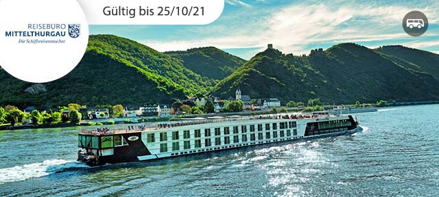 3-tägige Rhein-Flusskreuzfahrt