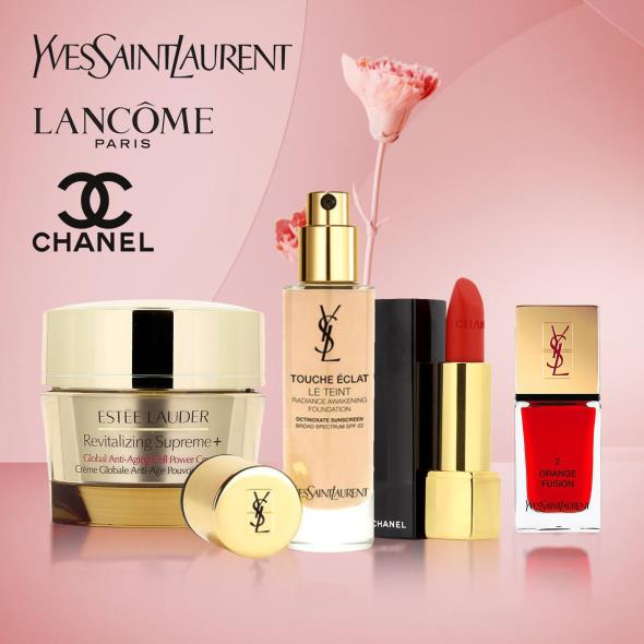 Yves Saint Laurent, Lancôme, Chanel