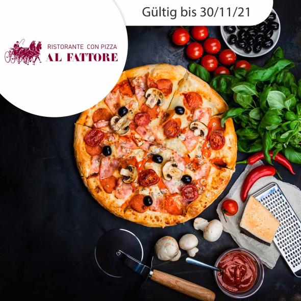 3-Gang-Dinner mit Pizza nach Wahl