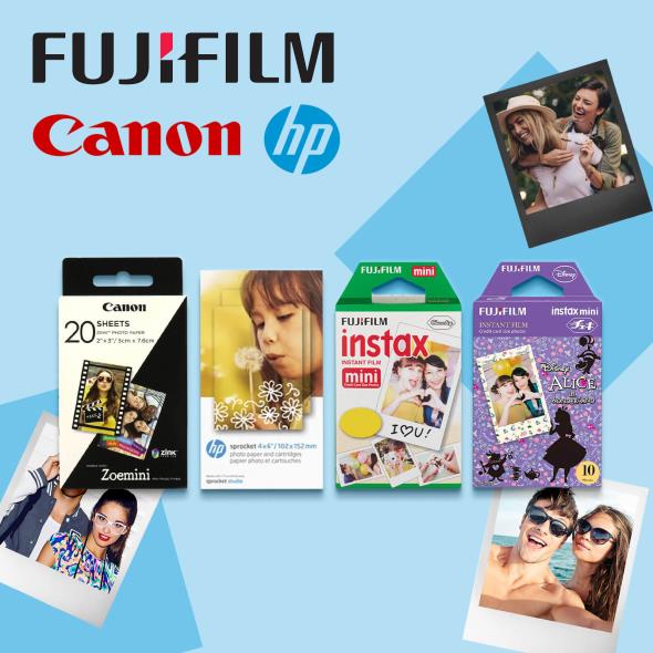 Fujifilm, Canon, HP