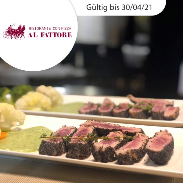 3-Gang-Dinner mit Entrecôte