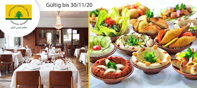 Libanesischer 3-Gang-Mezze-Teller
