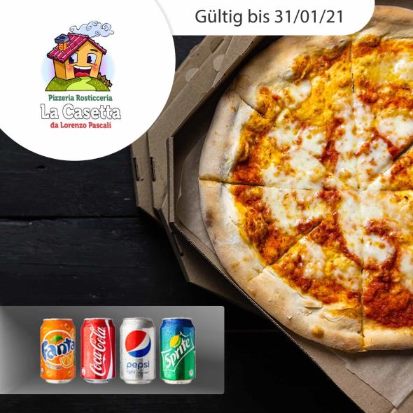 Pizza nach Wahl inkl. Getränk