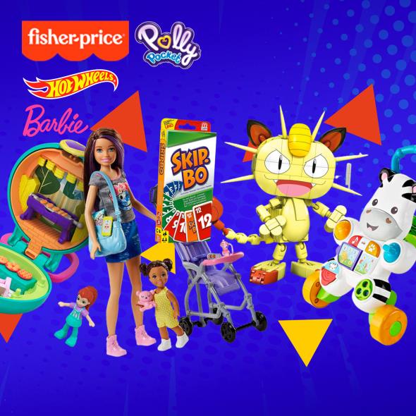 Hot Wheels, Fisher-Price, Barbie & Polly Pocket