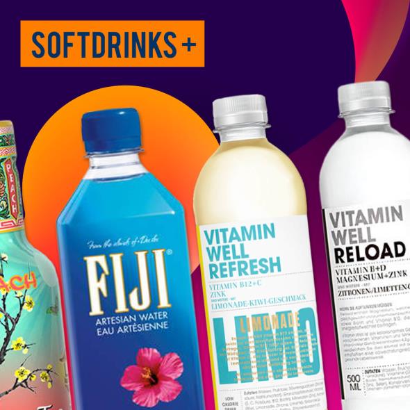 Vitamin Well - AriZona - Fiji Water - NOCCO