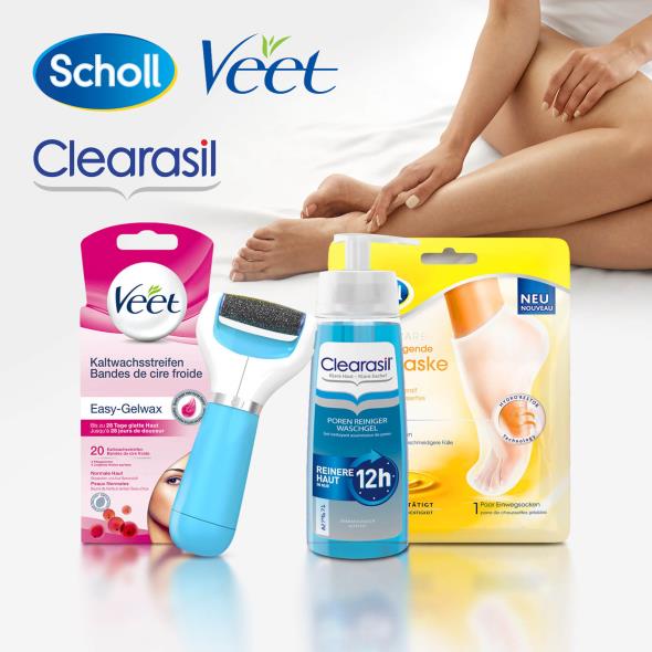 Scholl, Veet, Clearasil