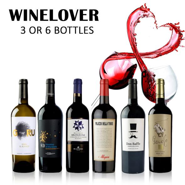 WineLover Selection - 3 or 6 Bottles
