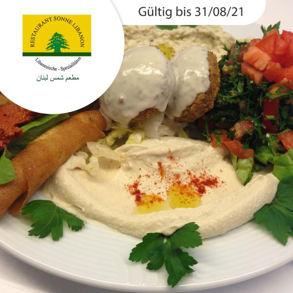 Libanesische Mezze-Teller