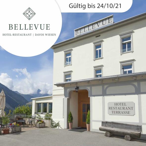 Panorama-Aussicht in Davos Wiesen
