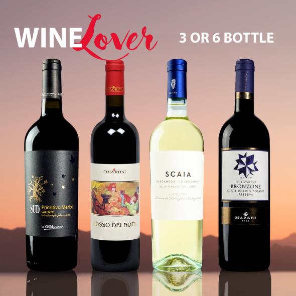 WineLover Selection - 3 or 6 Bottles