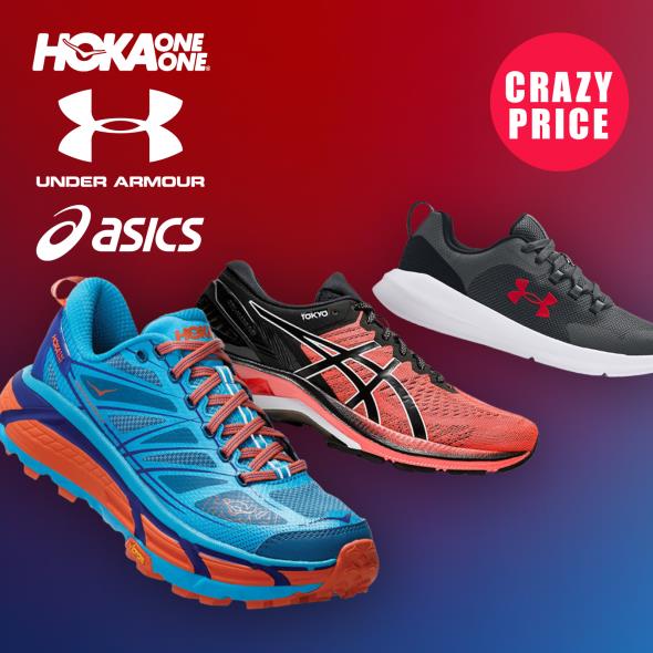 Crazy Sale - Hoka One One, Under Amour & Asics 
