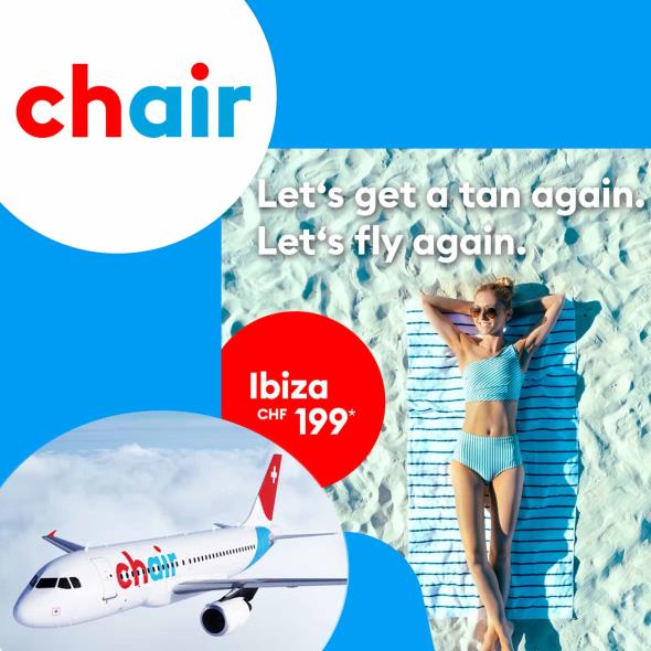 Hin- und Rückflug nach Ibiza
